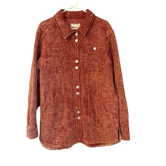 Anthropologie Pilcro The Fielder Quilted Shirt Jacket Relaxed Casual Size XL - Picture 2 of 14